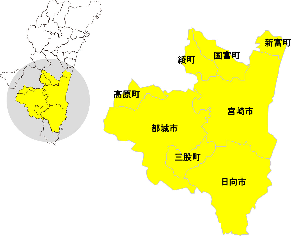 ご対応エリア地図